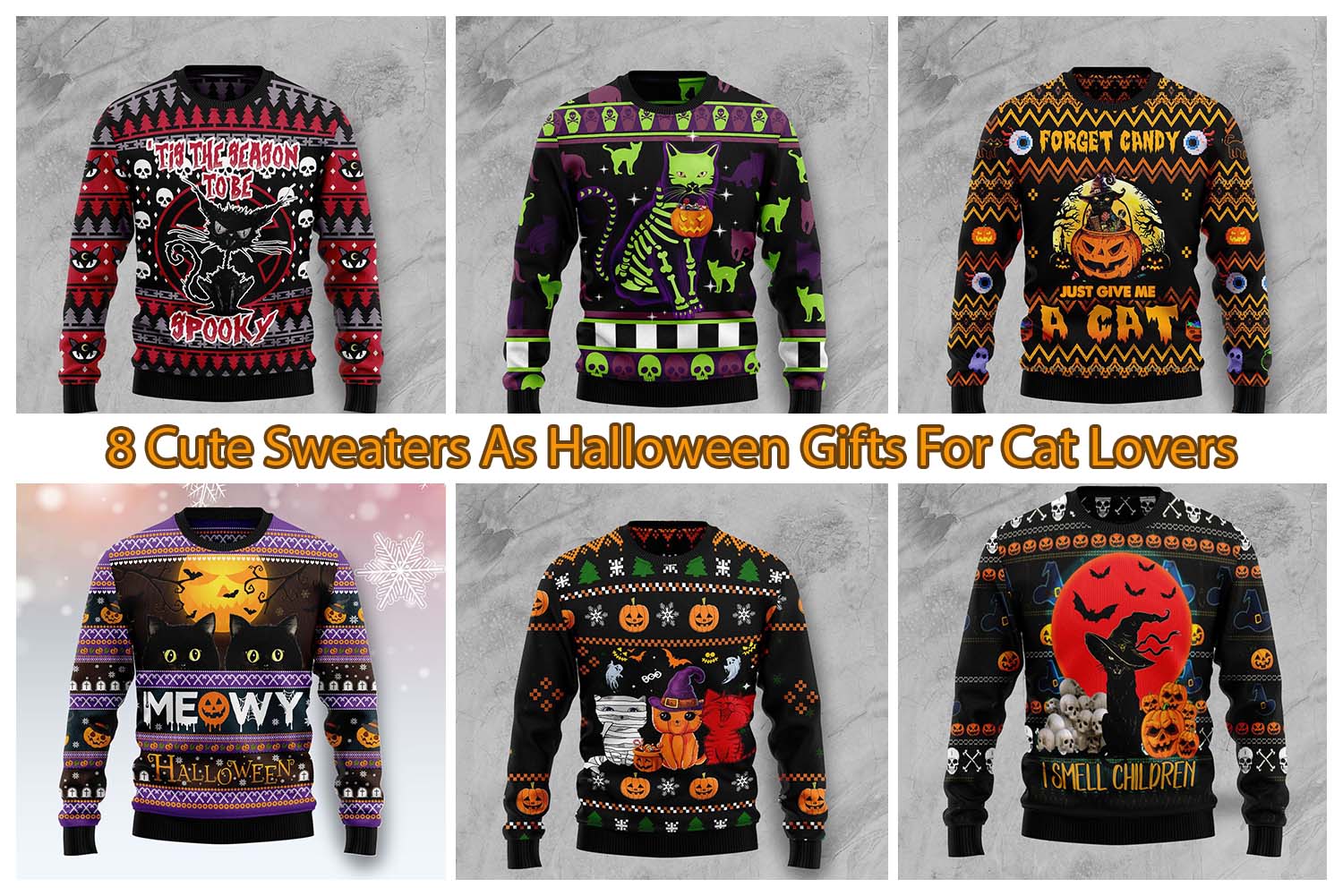 8 Cute Sweaters As Halloween Gifts For Cat Lovers