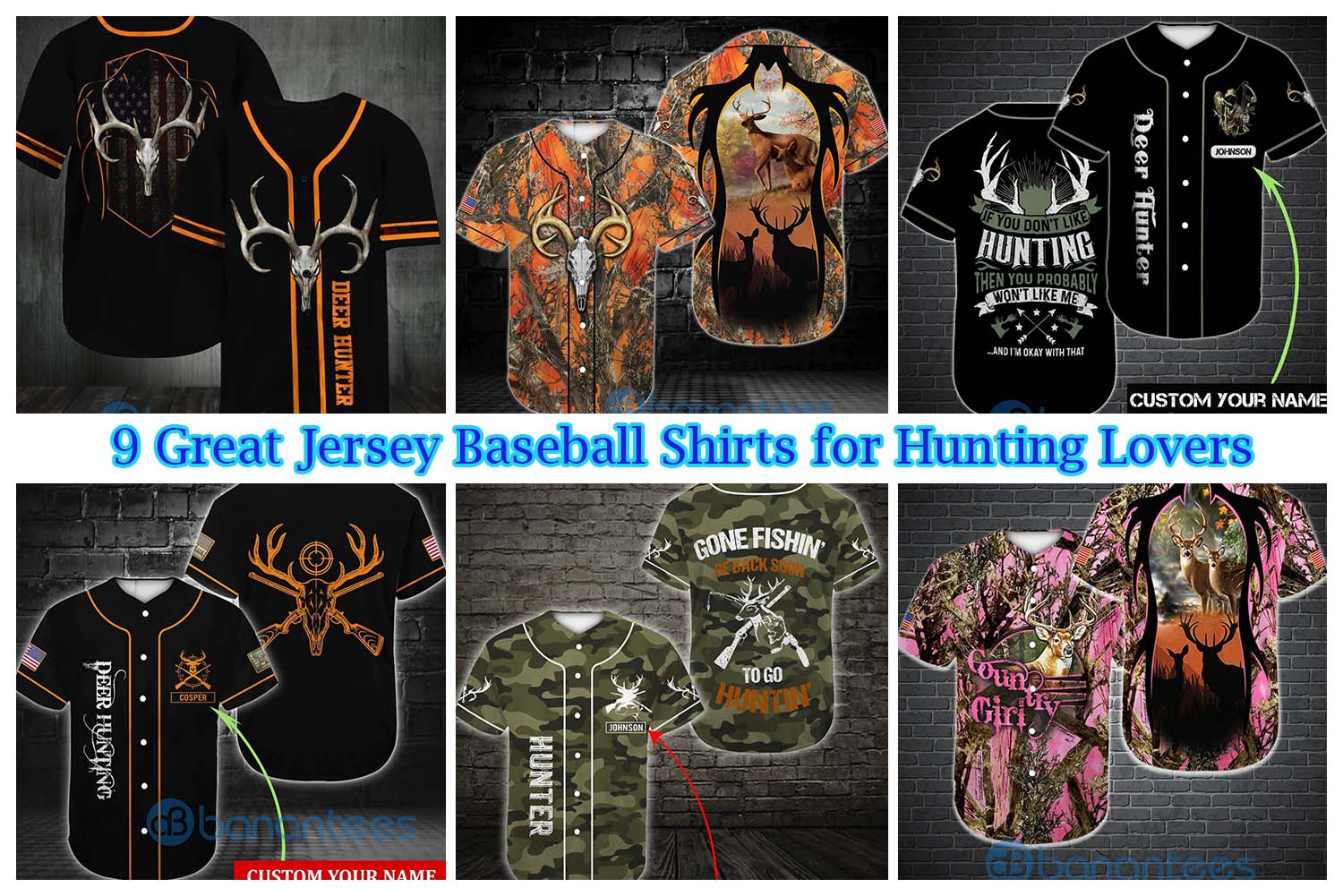 9 Great Jersey Baseball Shirts for Hunting Lovers