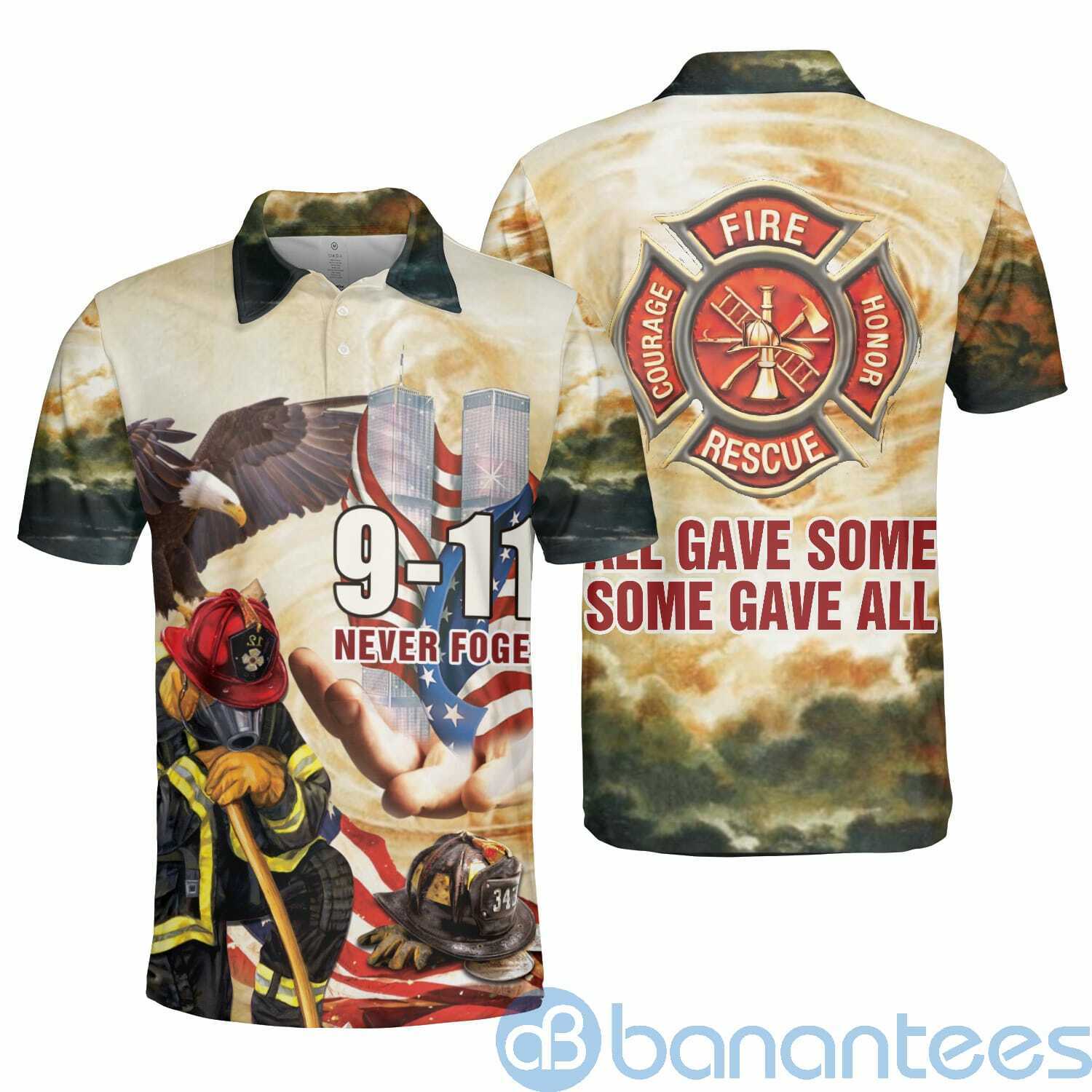 911 Days Firefighter All Gave Some Some Gave 2021 Memorial Polo Shirt