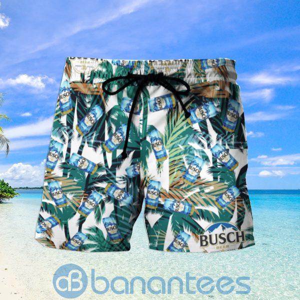 Beach Light Cans Leaf Pattern Beach Shorts Beer Lovers Father Day Gift Product Photo