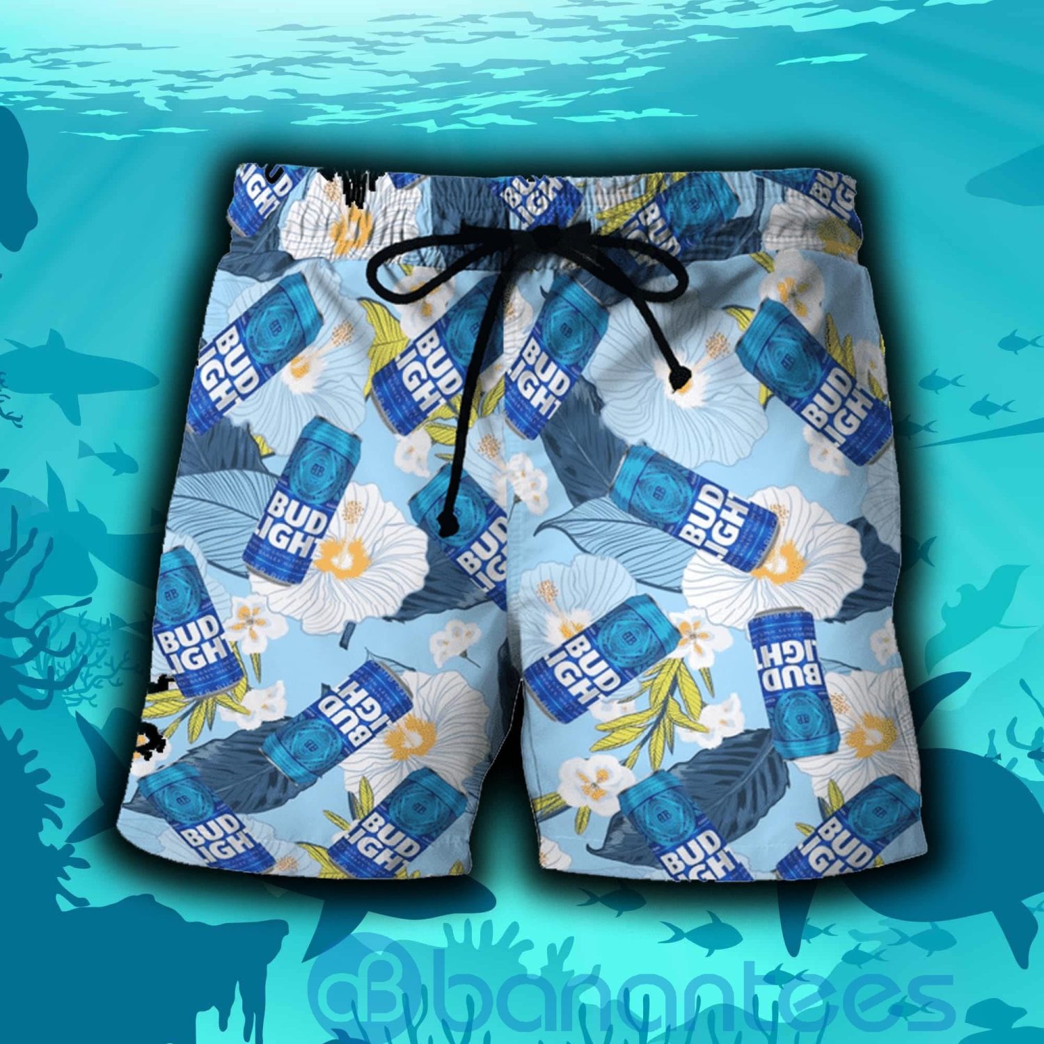 Bud Light Beer Can Ice Beach Shorts Beer Lovers Father Day Gift