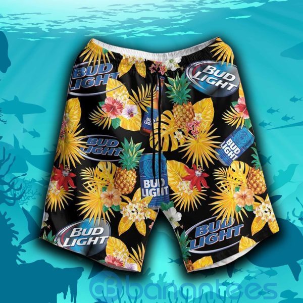 Bud Light Tropical Yellow Beach Shorts Beer Lovers Father Day Gift Product Photo