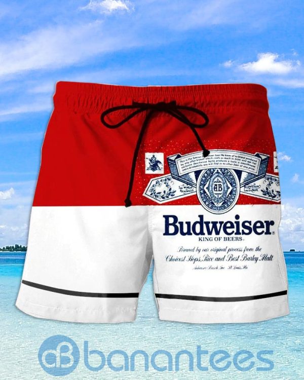 Budweiser Beach Shorts Beer Lovers Father Day Gift Product Photo