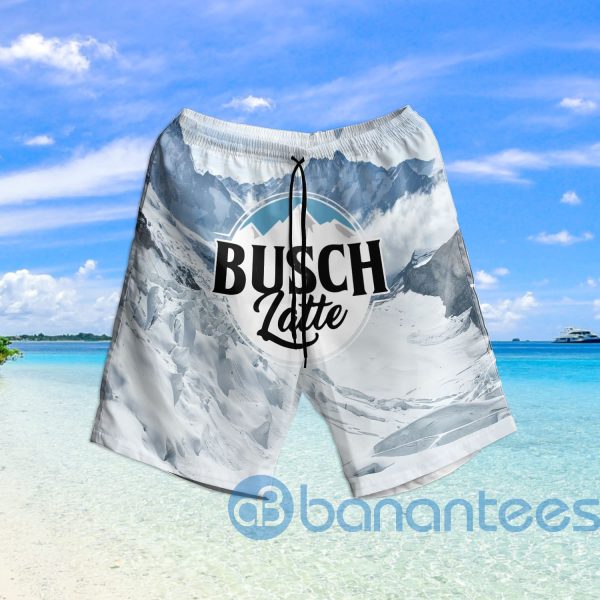 Busch Latte Beer Mount Snow Beach Shorts Beer Lovers Father Day Gift Product Photo
