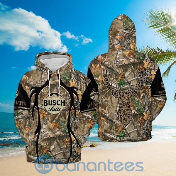 Busch Latte Deer Forest Hoodie Zip Hoodie 3D Gift Father Day Beer Lover Gift Product Photo