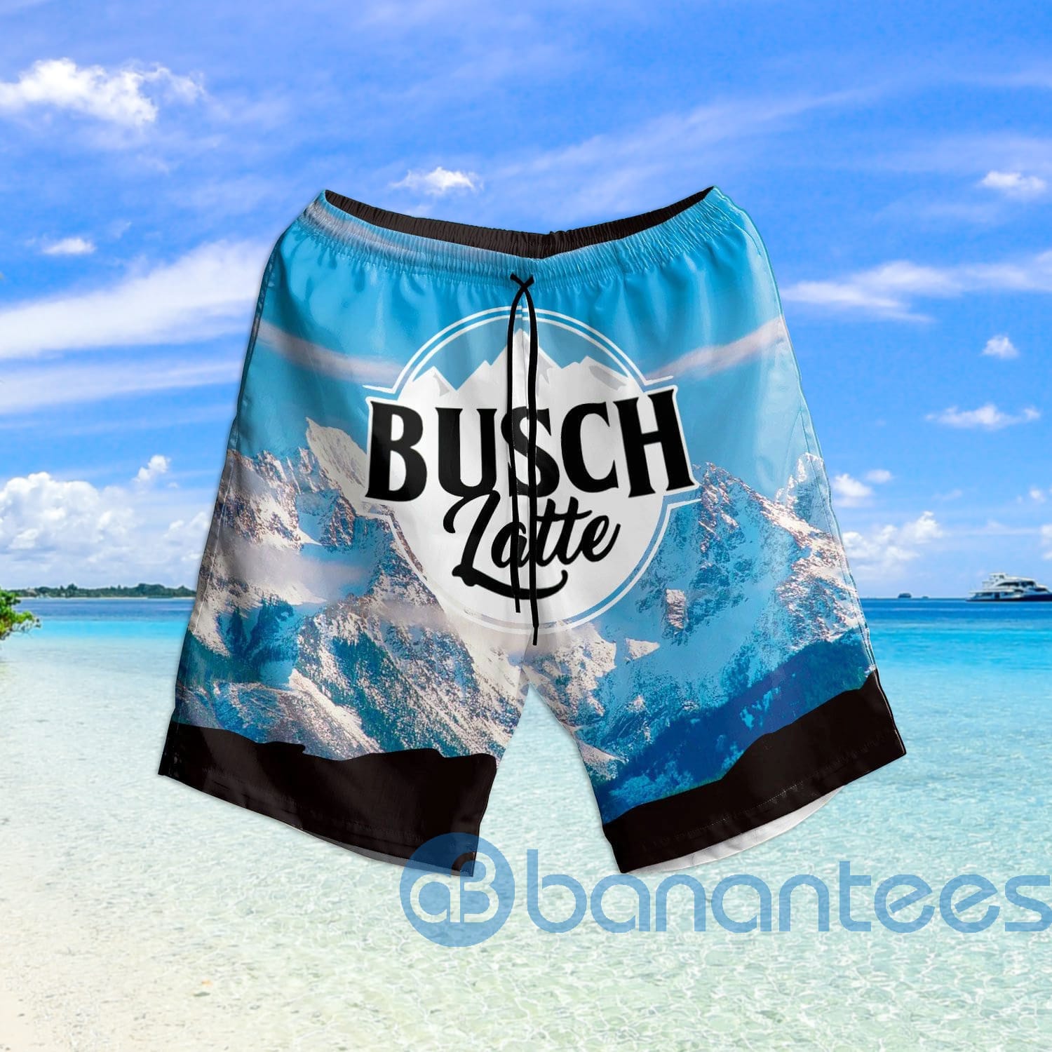 Busch Latte Ice Beach Shorts Beer Lovers Father Day Gift