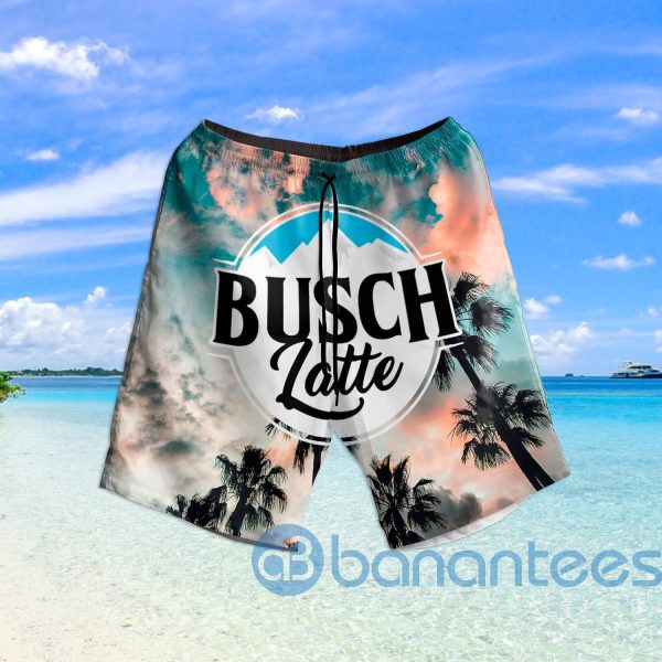 Busch Latte Sunset Beach Shorts Beer Lovers Father Day Gift Product Photo