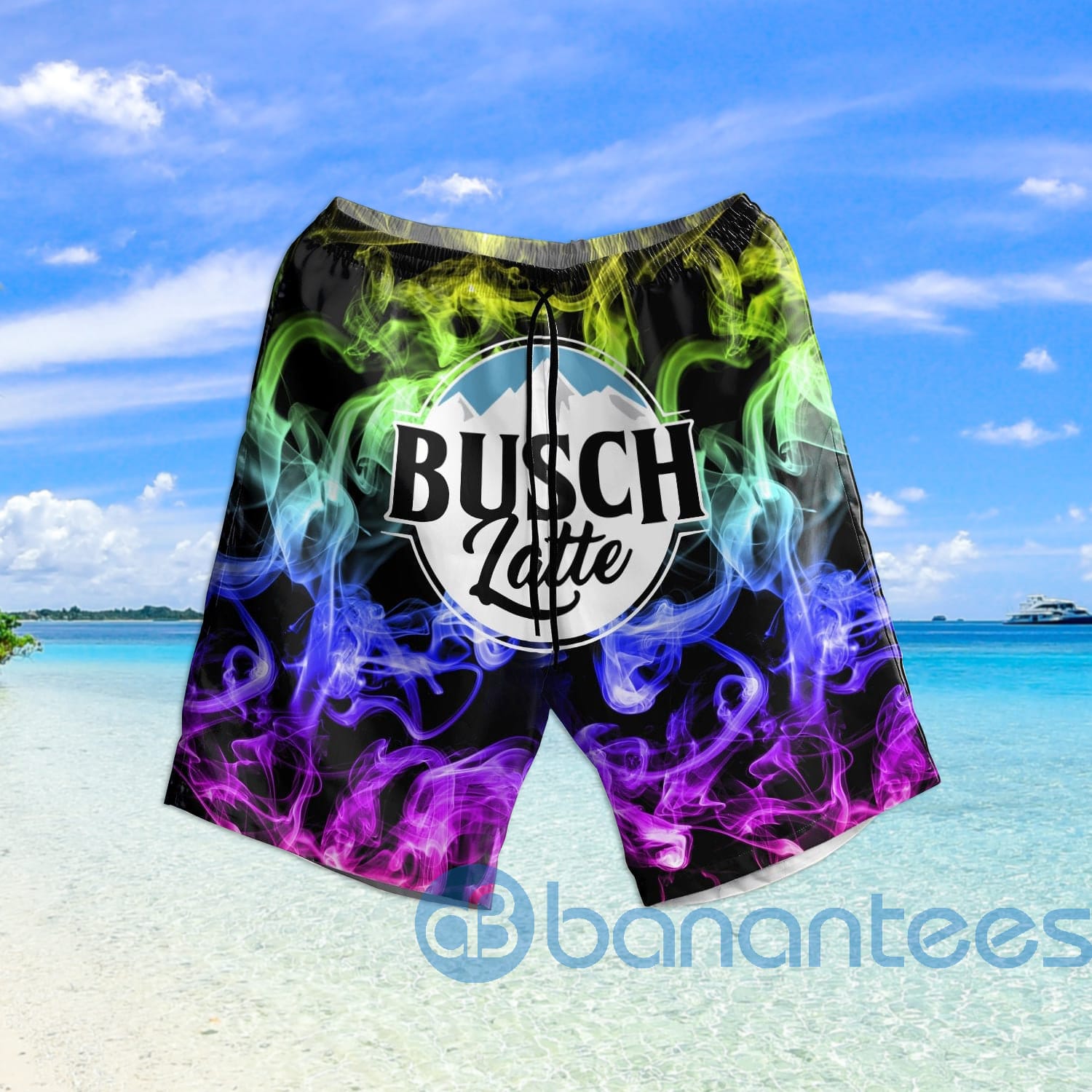 Busch Latter Smoke Beach Shorts Beer Lovers Father Day Gift