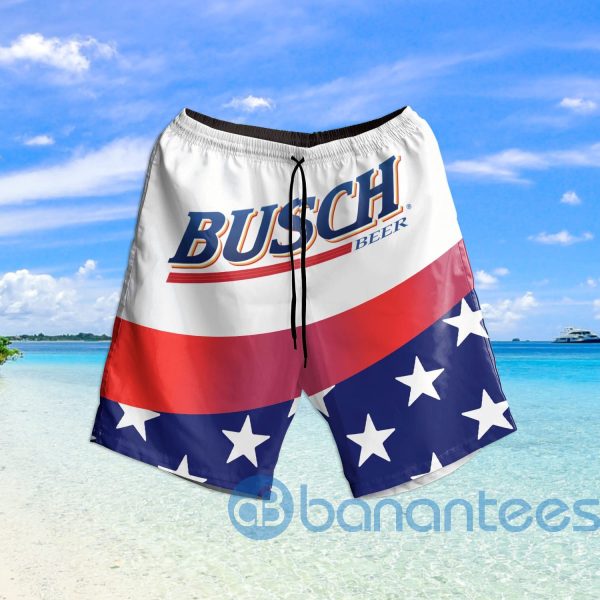 Busch Light American Flag Beach Shorts Beer Lovers Father Day Gift Product Photo