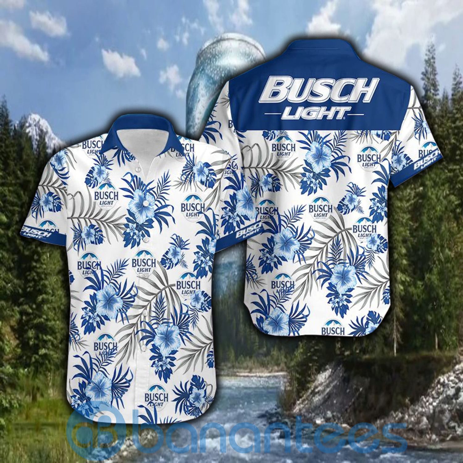 Busch Light Blue Leaf For Beer Lover Hawaiian Shirt