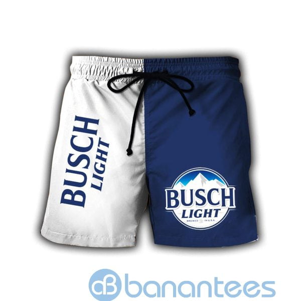 Busch Light Blue White Beach Shorts Beer Lovers Father Day Gift Product Photo