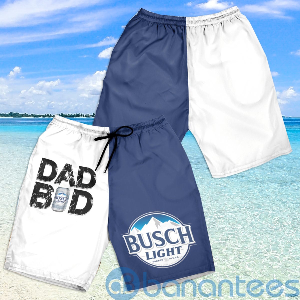 Busch Light Dad Bud Beach Shorts Beer Lovers Father Day Gift
