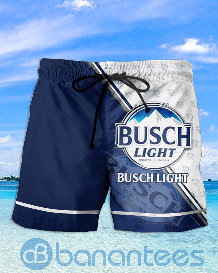 Busch Light Half Pattern Beach Shorts Beer Lovers Father Day Gift
