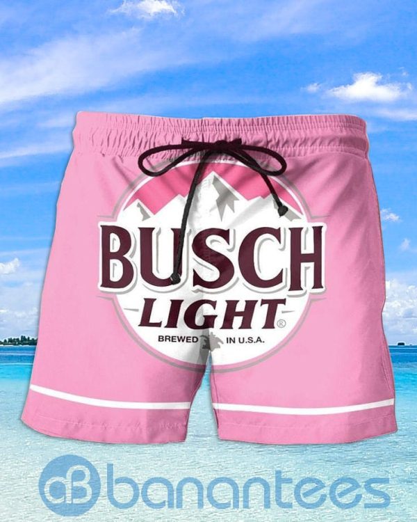 Busch Light Pink Beach Shorts Beer Lovers Father Day Gift Product Photo