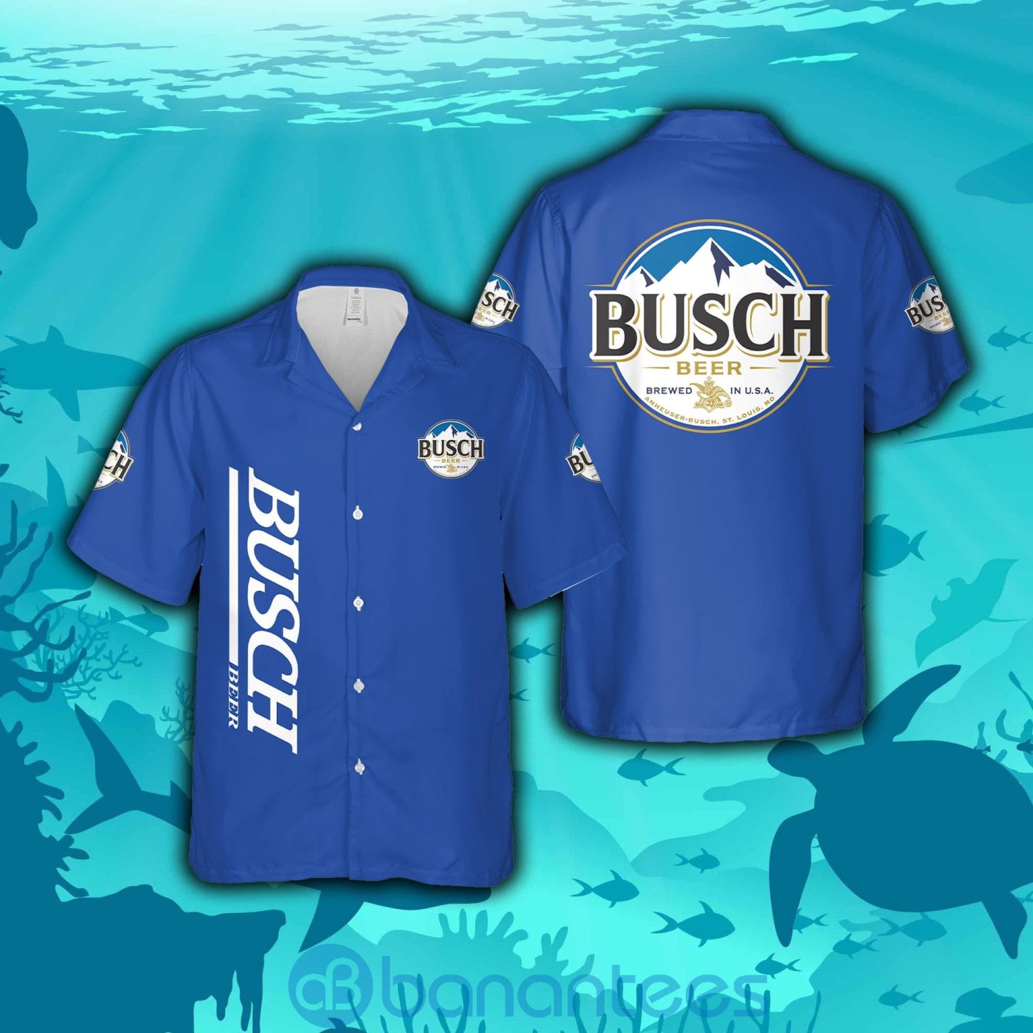 Busch Light Simple Blue For Beer Lover Hawaiian Shirt