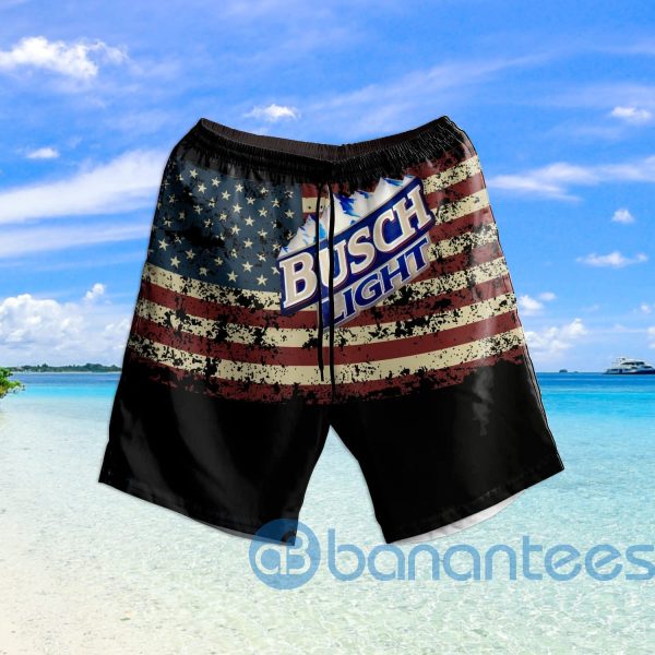 Busch Light US Flag Beach Shorts Beer Lovers Father Day Gift Product Photo