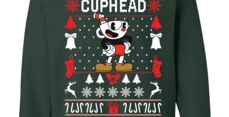 3 Christmas Sweaters With The Cuphead Character In The Game Cuphead