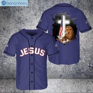 Custom Christian And Lion Jesus Amazing Cross Jersey Baseball Shirtproduct photo 1