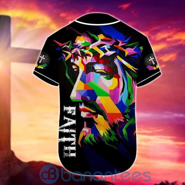 Custom Name Faith For Jesus Christ Unisex Jersey Baseball Shirt Product Photo