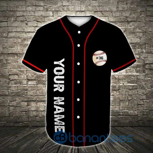 Custom Name Number Baseball Daddy Unisex Jersey Baseball Shirt Product Photo