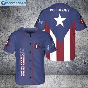 Custom Name Puerto Rico Flag Estado Libre Asociado Jersey Baseball Shirtproduct photo 1