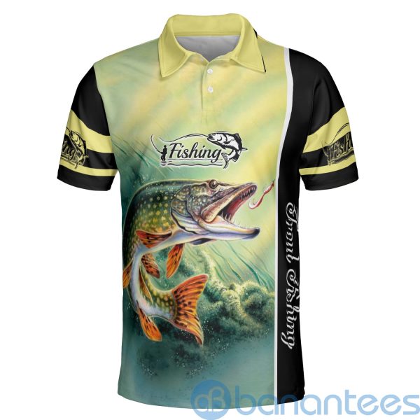 Custom Name Trout Fishing On Fisherman's Gift For Father Polo Shirts Product Photo