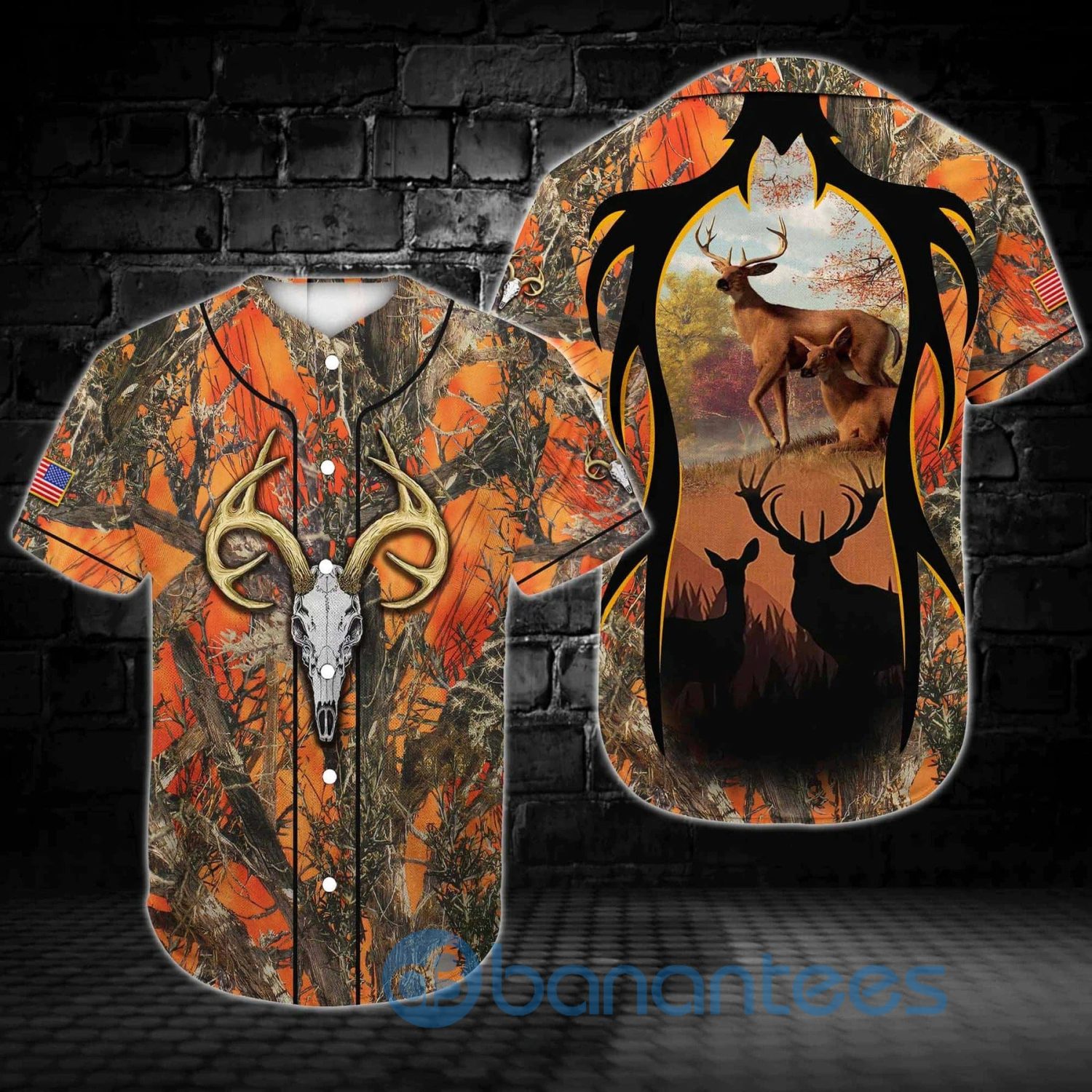 Deer Hunting Hunters Gift For Dad Unisex Jersey Baseball Shirt