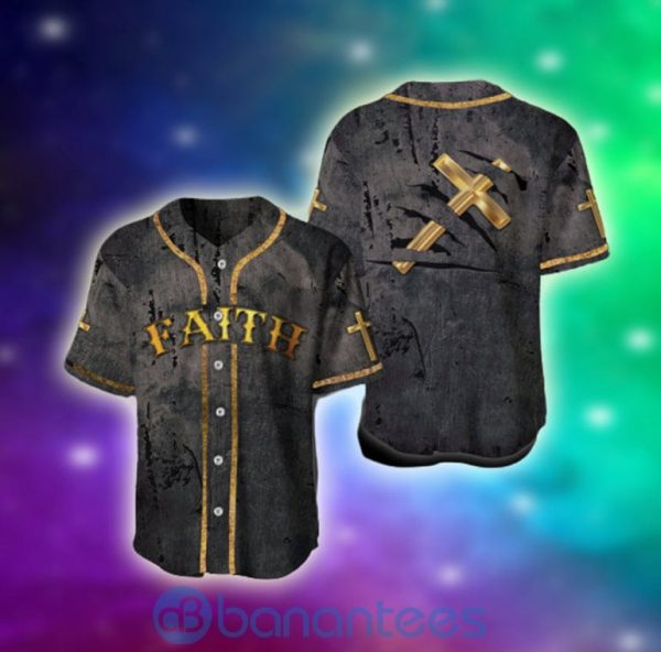 Faith & Cross Jesus Unisex Jersey Baseball Shirt Product Photo