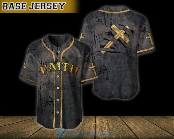 Faith & Cross Jesus Unisex Jersey Baseball Shirt Product Photo