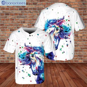 Fate Loves The Fearless Horse Colorful Lover Fabric Jersey Baseball Shirtproduct photo 1