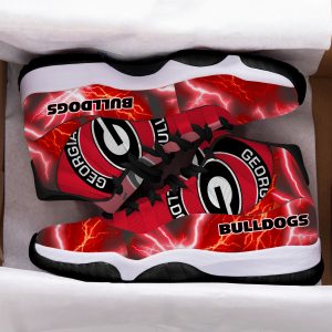 Georgia Bulldogs Custom Name Air Jordan 11 Shoe Sneakers - Men's Air Jordan 11 - Red