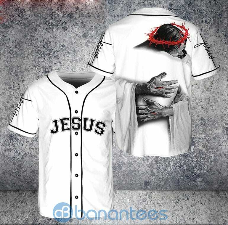 Jesus Hug Embracing Christ Unisex Jersey Baseball Shirt