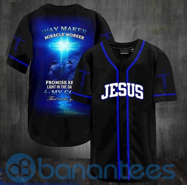 Jesus My God That Is Who You Are Way Maker Unisex Jersey Baseball Shirt Product Photo