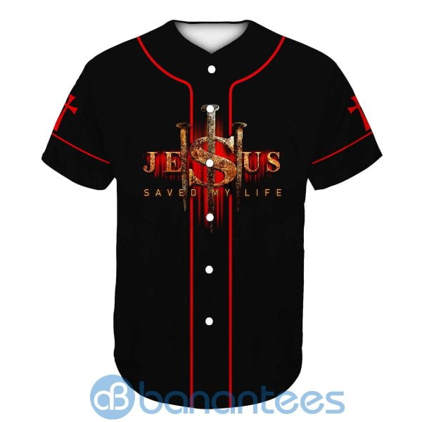 Jesus Save My Life Christian Unisex Jersey Baseball Shirt Product Photo
