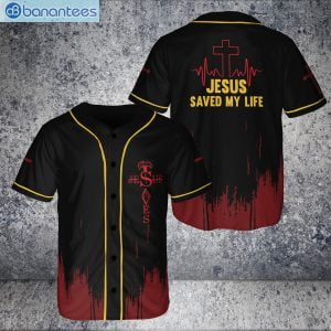 Jesus Saved My Life Jersey Baseball Shirt Christian Lord Jersey Baseball Shirtproduct photo 1