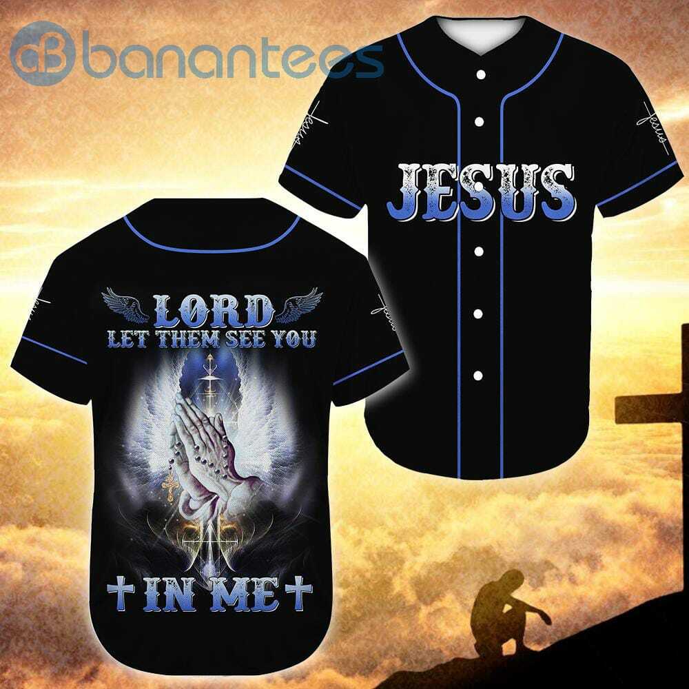 Lord Please Let Them See You In Me Jesus Unisex Jersey Baseball Shirt