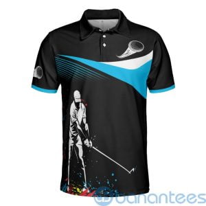 Men Golfer Tee Golf Survive All The Crazy Watercolor Polo Shirt Product Photo