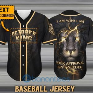 Personalized Lion Jesus Lover Unisex Jersey Baseball Shirt Product Photo
