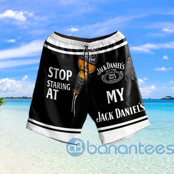 Stop Staring At My Jack Danie Beach Shorts Father Day Gift Product Photo