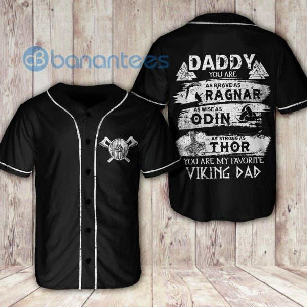 Viking You Are My Favorite Viking Dad Unisex Jersey Baseball Shirt Product Photo