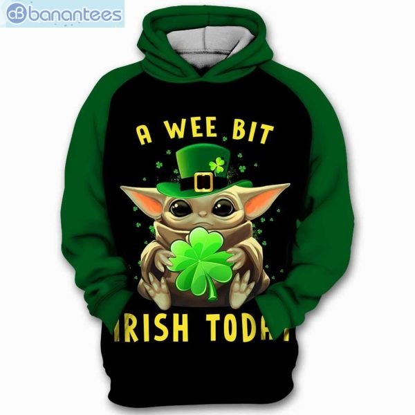 A Wee Bit Irish Today Baby Yoda Star Wars 3D Hoodie Product Photo 1