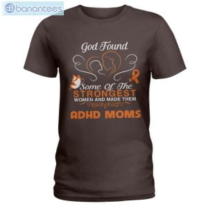 ADHD Awareness God Found ADHD Moms T-Shirt Long Sleeve Tee Product Photo 2