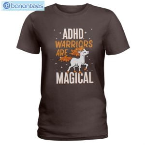 ADHD Warriors Are Magical Unicorn T-Shirt Long Sleeve Tee Product Photo 2