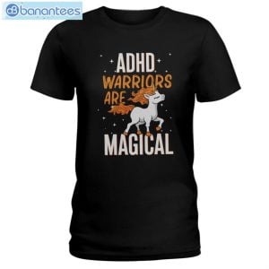 ADHD Warriors Are Magical Unicorn T-Shirt Long Sleeve Tee Product Photo 1