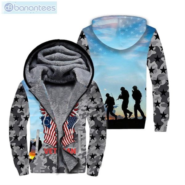 American By Birth Veteran By Choice All Over Print Fleece Zip Hoodieproduct photo 1