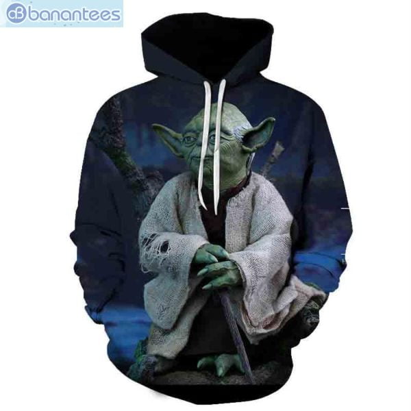 Anime Star Wars Yoda All Over Print 3D Hoodie Product Photo 1