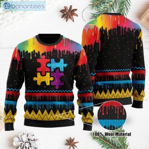 Autism Awareness Paint Christmas Ugly Sweater Product Photo 1