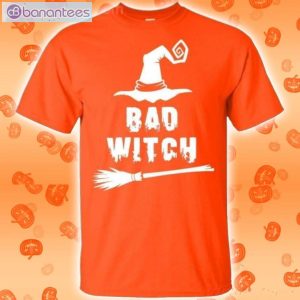 Bad Witch Hat And Broomstick Halloween T-Shirt Product Photo 2