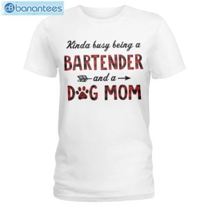 Bartender And A Dog Mom T-Shirt Long Sleeve Tee Product Photo 1