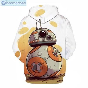 BB-8 Star Wars Cute Art All Over Print 3D Hoodie Product Photo 1